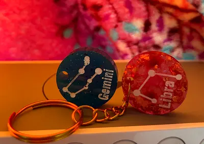 Cute Handmade zodiac Keychains