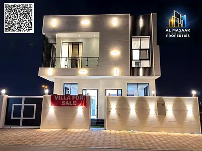 Own a modern villa with a personal finish, two floors, a roof, and a swimming pool, at a price that includes registration and ownership fees, air cond