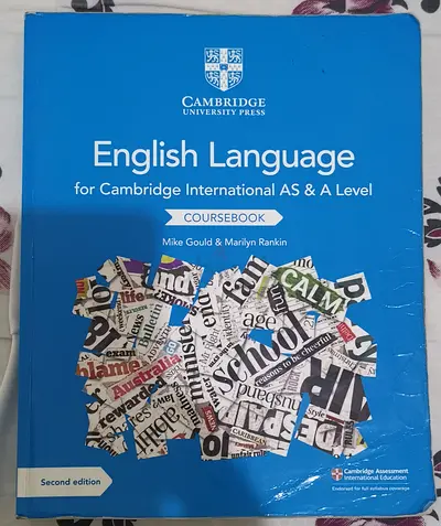 English language AS and A Level course book