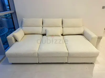 Stylish L-Shape Sofa Bed with storage. Strong wooden frame and comfortable foam. Easy to convert fro
