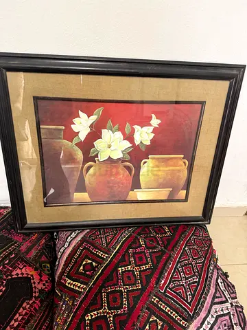 Framed Floral Artwork