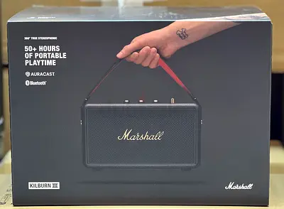 Marshall Kilburn 3 speaker Black/Brass