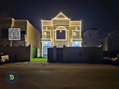 For those who appreciate luxury, 5BR villa with a pool, registration fees , in Al Yasmin. Freehold . Bank financing