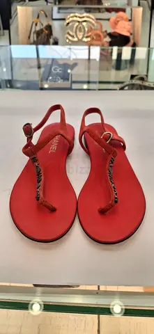 Chanel Elegant Red Sandals