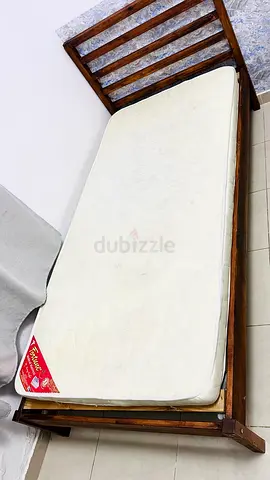 Single Bed Frame with Mattress