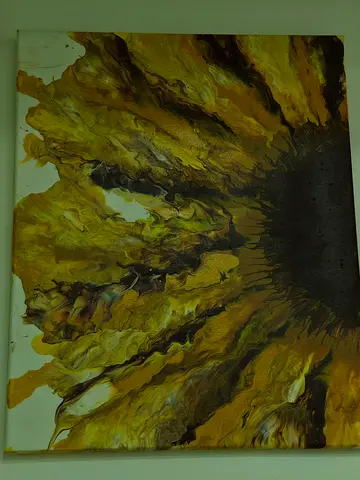 Abstract Sunflower painting
