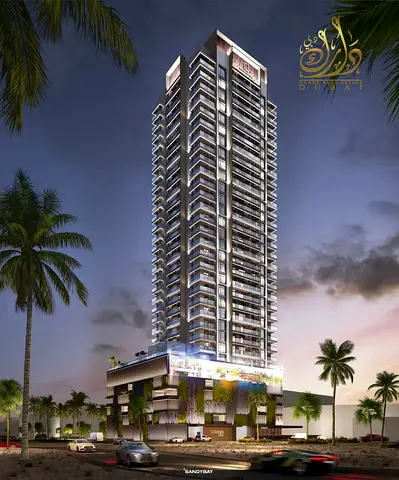Skyline View 1BR | Furnished | BalcoLuxury Apartments with Rooftop Amenities | Stylish Modern Livingny | Q Gardens Aliya JVC