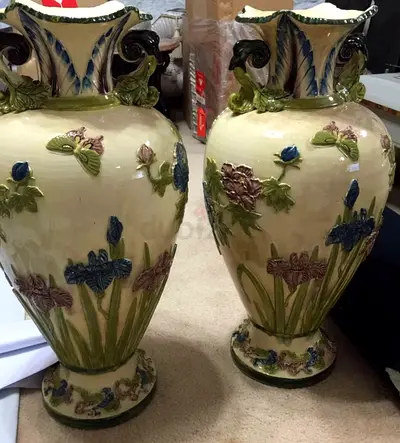 Beautiful Antique Floral Vases