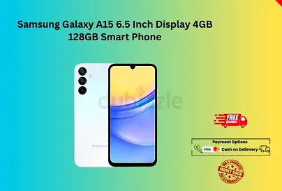 Samsung Galaxy A15 6.5 Inch Display 4GB 128GB Smart Phone-FREE Delivery-Warranty