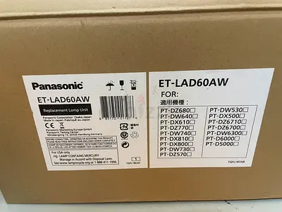 Panasonic ET- LAD60W Genuine Original Replacement Lamp/Bulb Twin- Pack