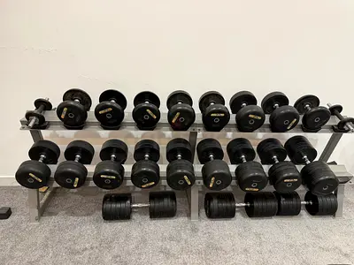 TA Sport Dumbbells and Dumbbell Rack
