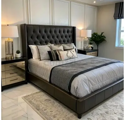 Dark gray 180*200 king size Bed