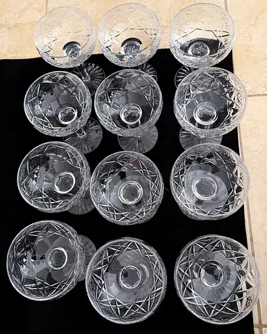 Set of Elegant Crystal Glasses
