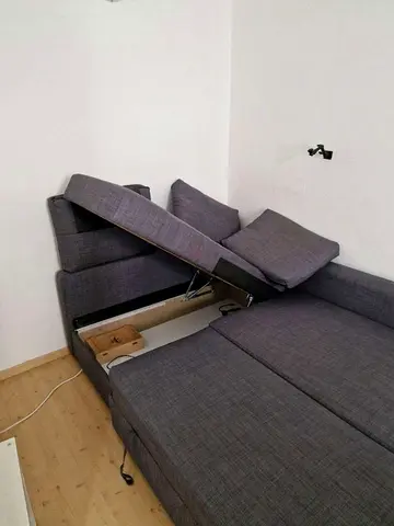 Grey Sofa Bed with Storage Space