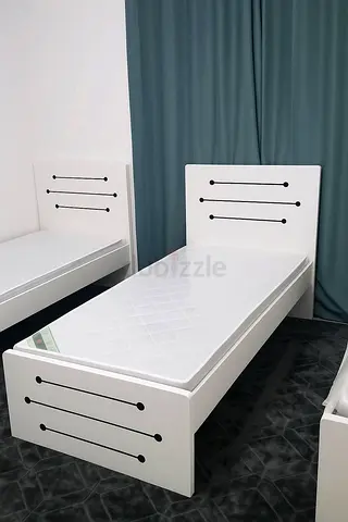 Minimalist White Bed with Modern Design
