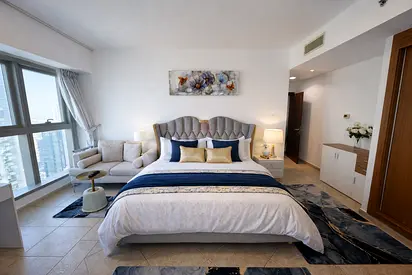 Luxury Master Bedroom with Full Sea View - High Floor