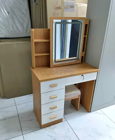 Stylish Wooden Dresser with Mirror