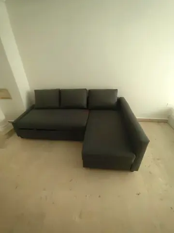IKEA L Shape Sofa cum bed with big storage and you can fix the storage left or right anyside