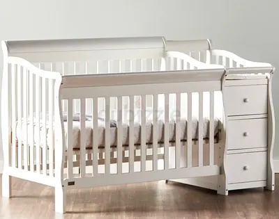 baby bed with latex mattress