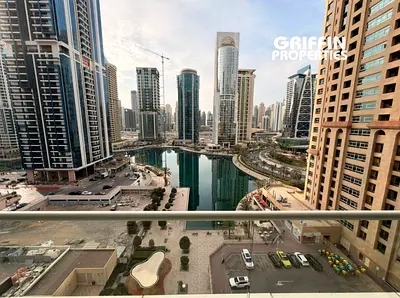 شقة بغرفة نوم واحدة | Goldcrest Views 2 JLT | إطلالة على المارينا ووسط المدينة | غير مفروشة