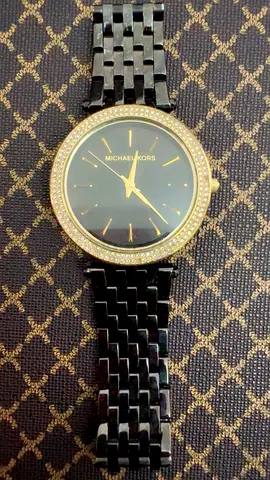 Michael Kors Watch with Black and Gold Design