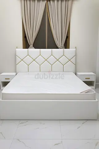 Brand new king size bed frame with medical mattress