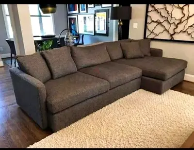 Crate barrel l shape sofa