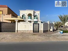 Villa for sale in Al Muwaihat 1 area, corner plot on two streets, 5000 sq ft