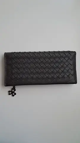 Stylish Grey Woven Wallet