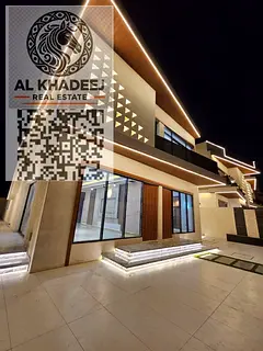 No registration fees. Modern, ultra-luxurious villa with a large area in Al-Haliou 2 area, close to