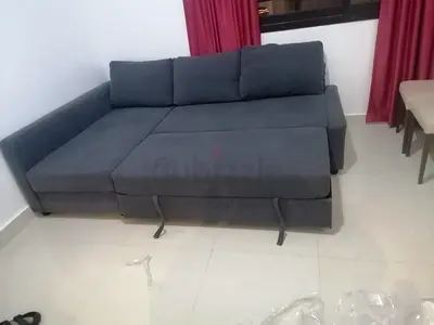 Comfortable Grey Sectional Sofa bed