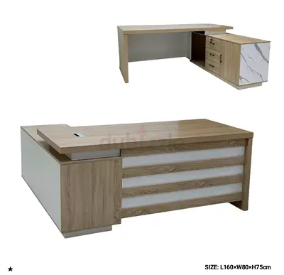 Modern Wooden Study Table with Storage