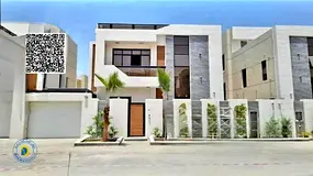 For sale: Modern villa with 7 bedrooms, pool, and roof. Includes water, electricity, and AC. in Al B