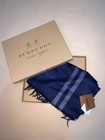 Authentic Burberry Check Cashmere Scarf