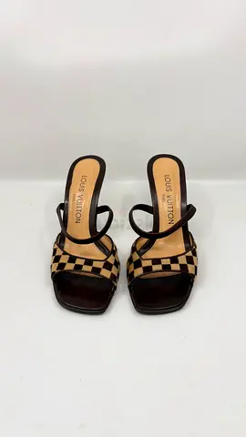 Louis Vuitton Vintage Damier Sauvage Pony Hair Mules - Size 35.5