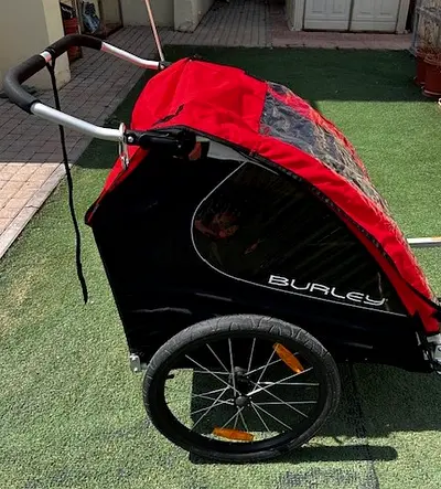 Burley Bike 2-Seater Trailer for Kids / ALSO Functions As Stroller