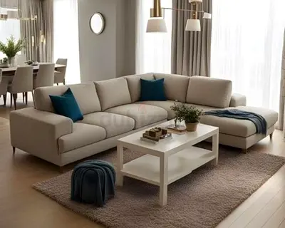 Modern Beige Sofa 5 Seater Available