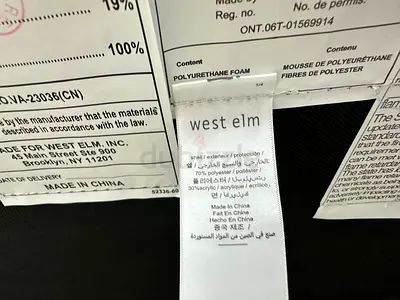 West elm sofa set