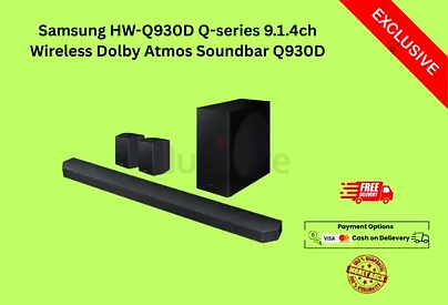 Samsung HW-Q930D Q-series 9.1.4ch Wireless Dolby Atmos Soundbar Q930D-FREE Delivery-Warranty