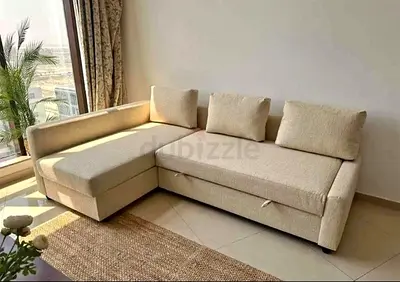Comfortable L-shaped Sofa-bed with Storage