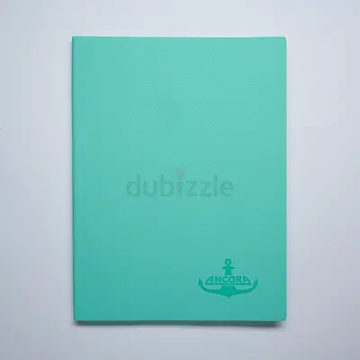 Ancora LAGOON MINT Colour Luxury set of 3 Italian Leather notebooks Hermes style