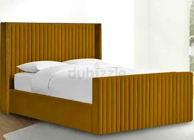Stylish Velvet Bed Frame with Modern Design