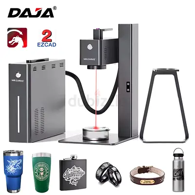 MR.CARVE C2 20W Fiber Laser Marking Machine, Handheld, Auto Focus, Electric Lifting, Engraving All