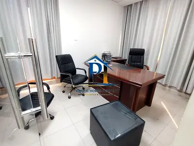 SPACIOUS SIZE OFFICE WITH GLASS FITTED PARTITION AND 1 PARKING FREE ONLY 115K