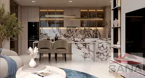 Overlooking Souk Al Marfa 3 BHK unit in Dubai Islands