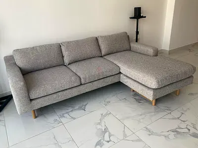 L-Shaped west Elm Eddy sofa