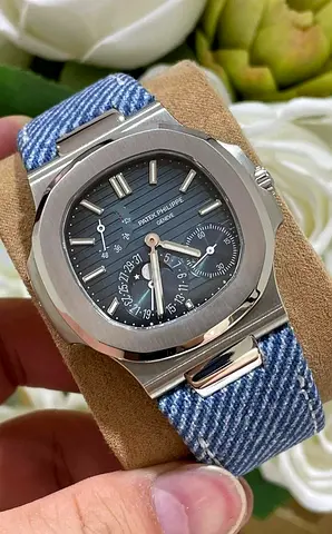PATEK PHILIPPE Womens Watch with Denim Strap