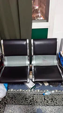Two seat metal chair