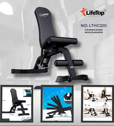 Adjustable weight bench for home gym heavy duty