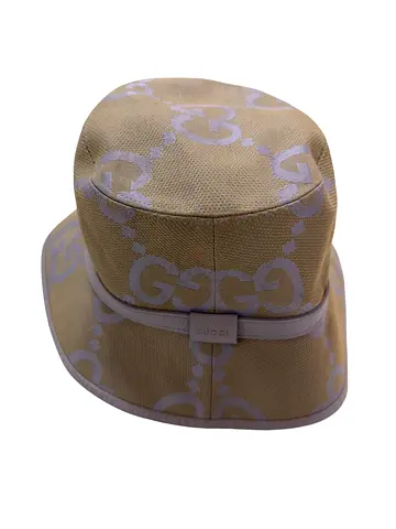 Authentic GUCCI Jumbo GG Bucket Hat in Canvas